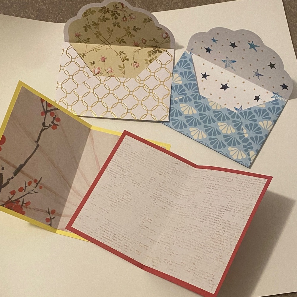 Handmade Set of Envelopes and Cards